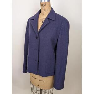 1990's max mara purple mohair wool jacket